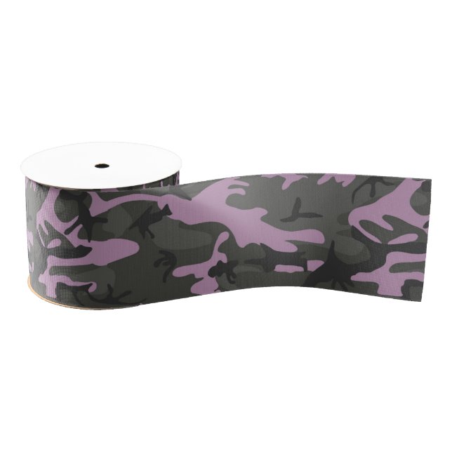 Pink Camo Grosgrain Ribbon (Spool)