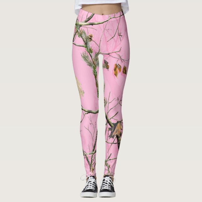Pink Camo Leggings (Front)