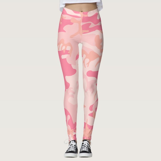 Pink Camo Leggings (Front)