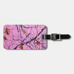 Pink Camo Luggage Tag