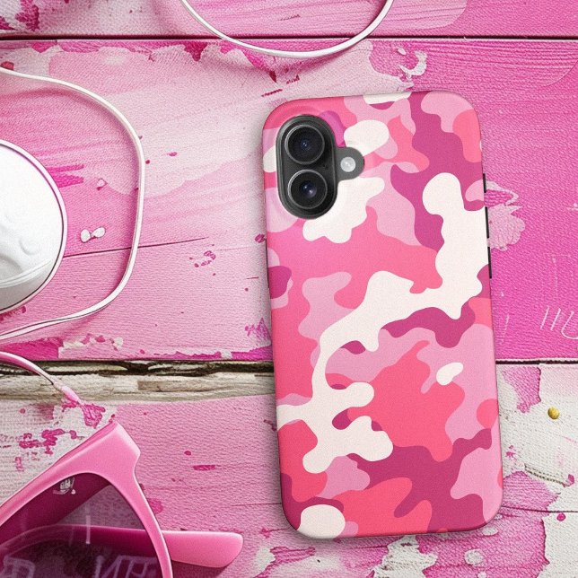 Pink Camo Matching Trendy Camouflage Pattern Case-Mate iPhone Case (Pink Camo Matching Trendy Camouflage Pattern)