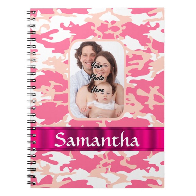 Pink camo notebook (Front)