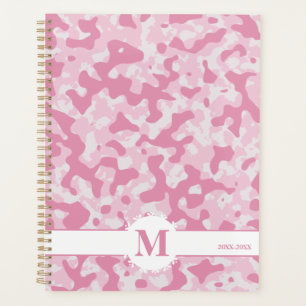 Pink Camo Pattern Abstract Art Decor Design Planner