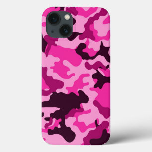 Pink Camo Pattern iPhone 13 Case