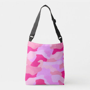 Pink Camo Pattern Crossbody Bag