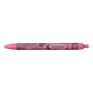 Pink Camo Pen Military Camouflage Personalised