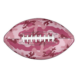 Pink camouflage american football