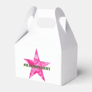 Pink Camouflage Bachelorette Hashtag Favour Box