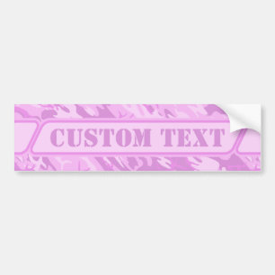 Pink Camouflage Bumper Sticker