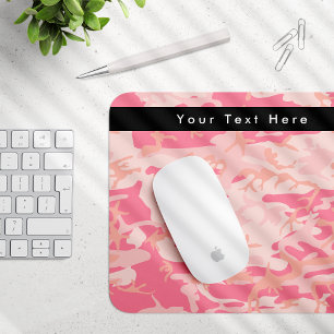 Pink Camouflage, Camouflage, Military, Army Mouse Mat