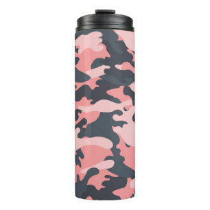 Pink Camouflage: Classic Vintage Pattern Thermal Tumbler