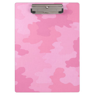 Pink Camouflage Clipboard