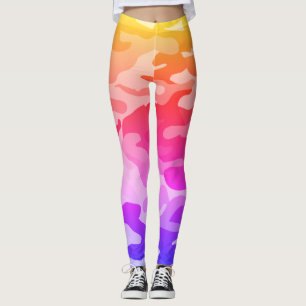 Pink Camouflage Custom Leggings