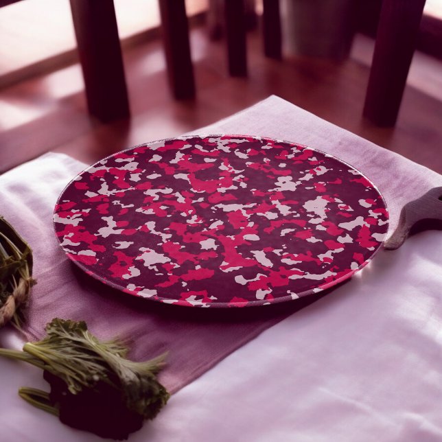 Pink Camouflage Cutting Board (Chopping Board)