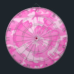 Pink camouflage Dart Board<br><div class="desc">Pink camouflage Dart Board. Trailer park,  white trash,  hick,  redneck,  hillbilly,  Country,  funny t-shirts,  sweatshirts,  hats and more. Be sure to check out all our Funny designs at Method77.com.</div>