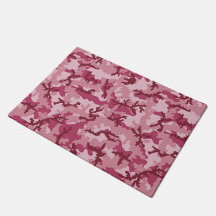 Pink camouflage doormat