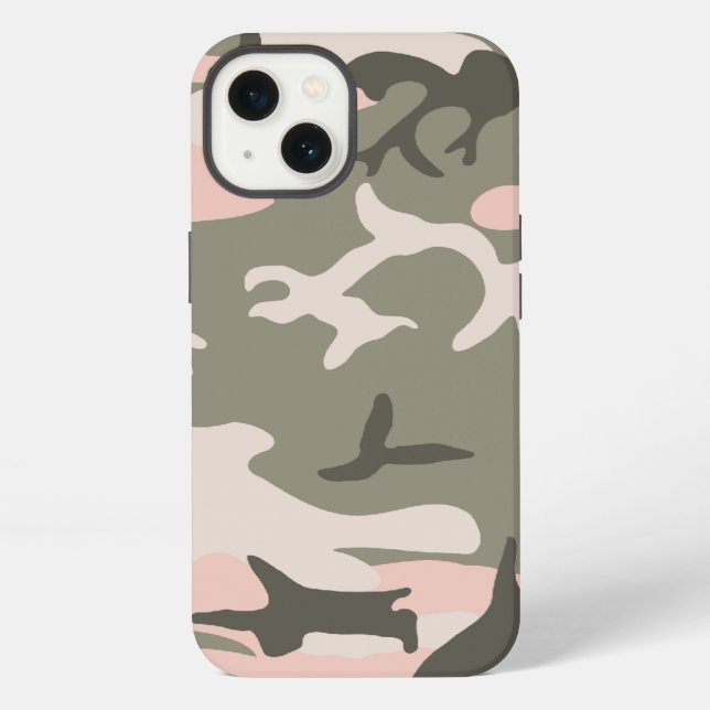 Pink Camouflage iPhone Case (Back)