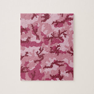 Pink camouflage jigsaw puzzle