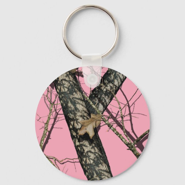 Pink Camouflage Key Ring (Front)