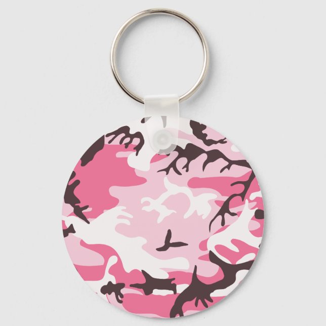 Pink Camouflage Key Ring (Front)