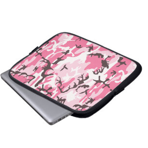 Pink Camouflage Laptop Sleeve