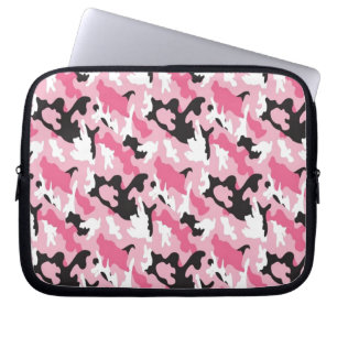 Pink Camouflage Laptop Sleeve