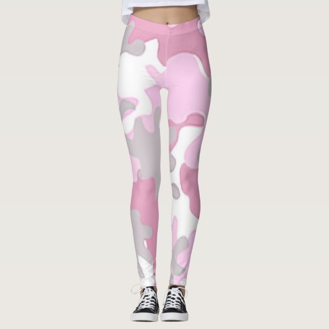 Pink Camouflage Leggings (Front)