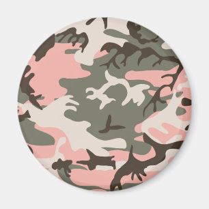 Pink Camouflage Magnet