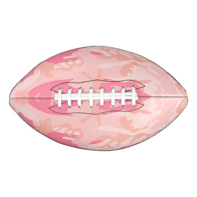 Pink Camouflage, Military, Army American Football (Front)