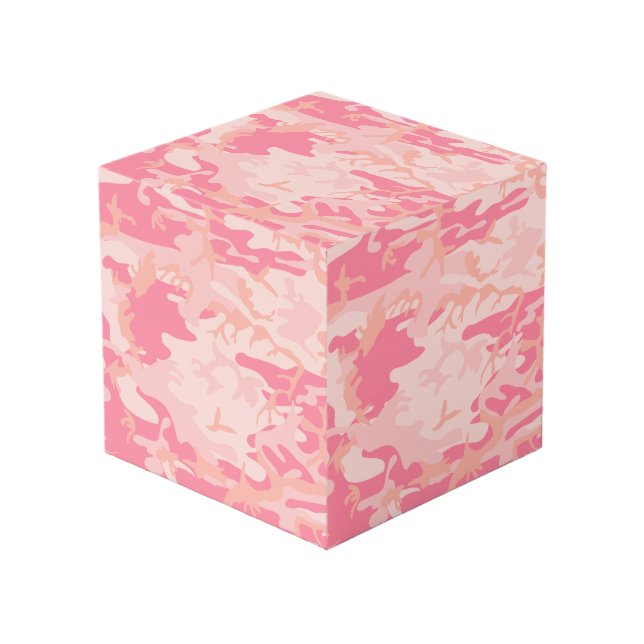 Pink Camouflage, Military, Army Cube (Front Angled)