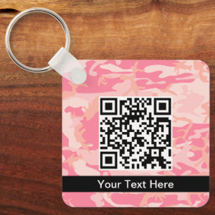 Pink Camouflage, Military, Army Key Ring
