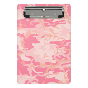 Pink Camouflage, Military, Army Mini Clipboard