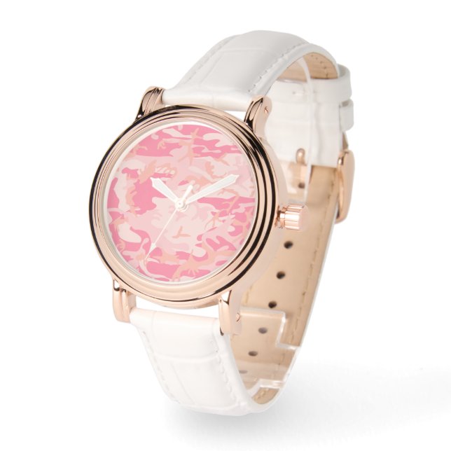 Pink Camouflage, Military, Army Watch (Angle)