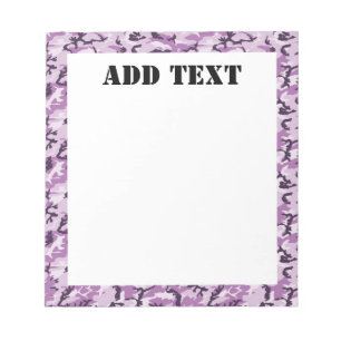 Pink Camouflage Military Pattern Notepad