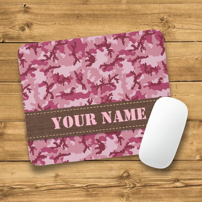 Pink camouflage mouse mat (Creator Uploaded)