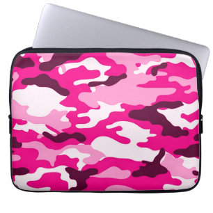 Pink camouflage Neoprene Laptop Sleeve
