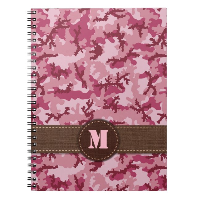 Pink camouflage notebook (Front)
