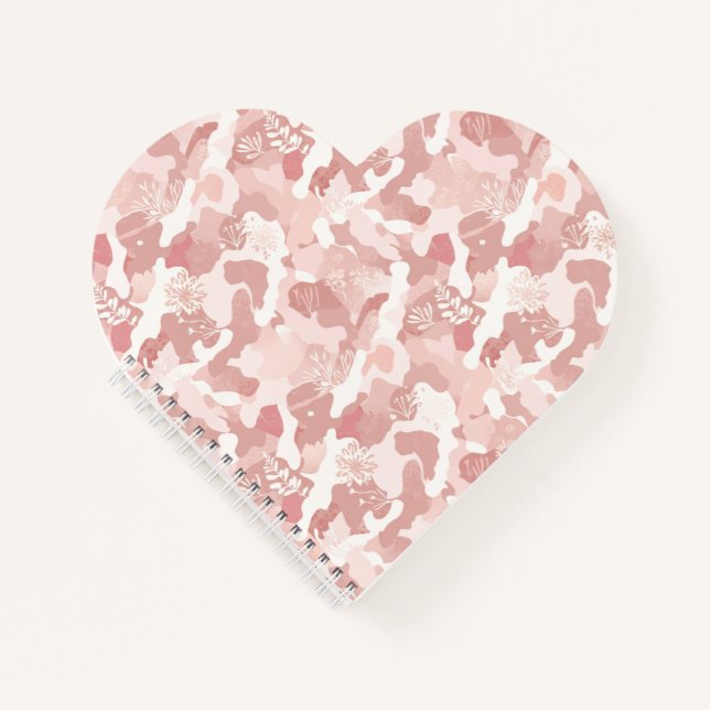 Pink Camouflage Pattern Notebook (Front)
