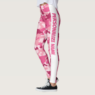 Pink Camouflage PERSONALIZE  Leggings