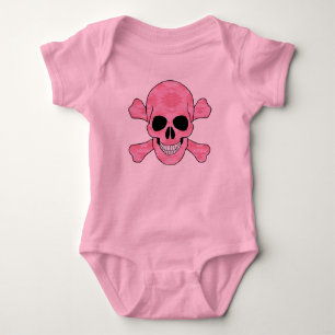 Pink Camouflage Skull And Crossbones Creeper