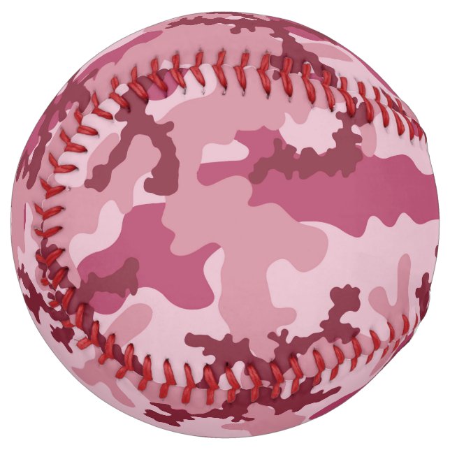 Pink camouflage softball (Front Left)