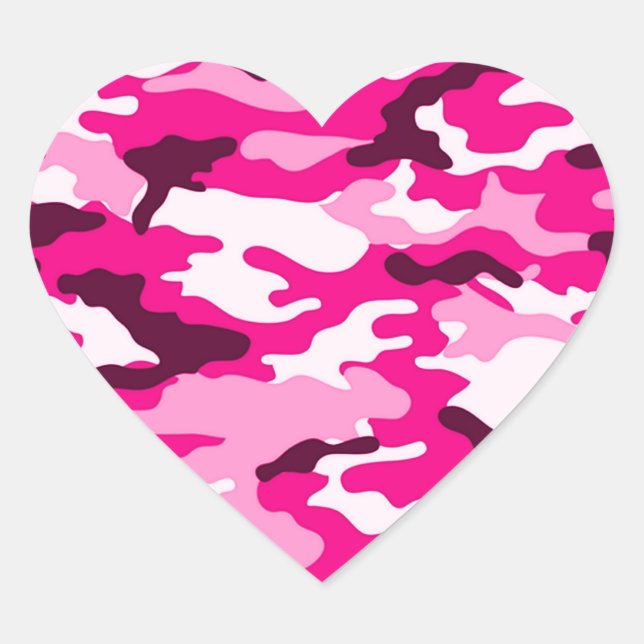 Pink camouflage Sticker (Front)