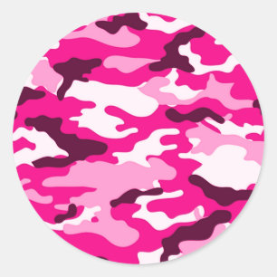 Pink camouflage Sticker