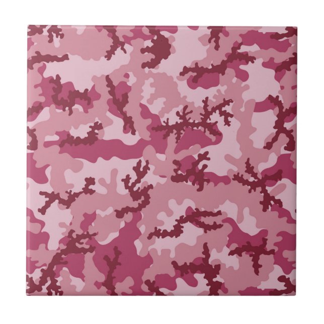Pink camouflage tile (Front)