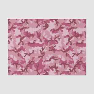 Pink camouflage tissue paper