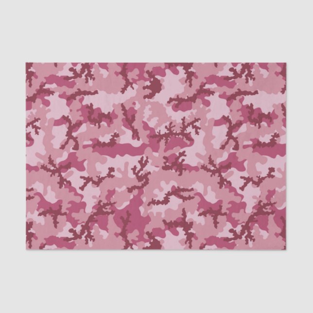 Pink camouflage tissue paper (Front)