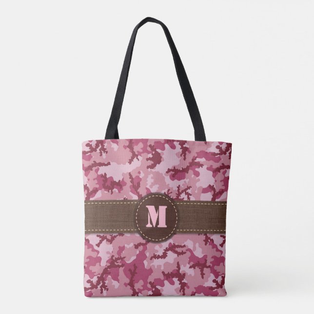 Pink camouflage tote bag (Back)