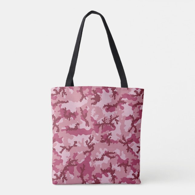 Pink camouflage tote bag (Back)