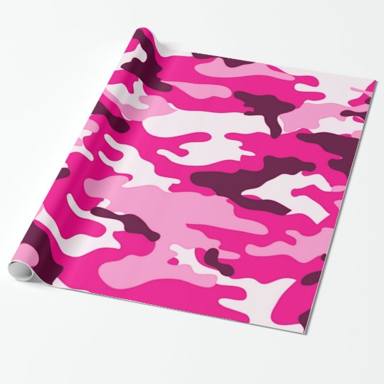 Pink camouflage | Wrapping Paper | Zazzle.co.uk