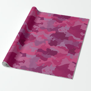 Pink Camouflage Wrapping Paper